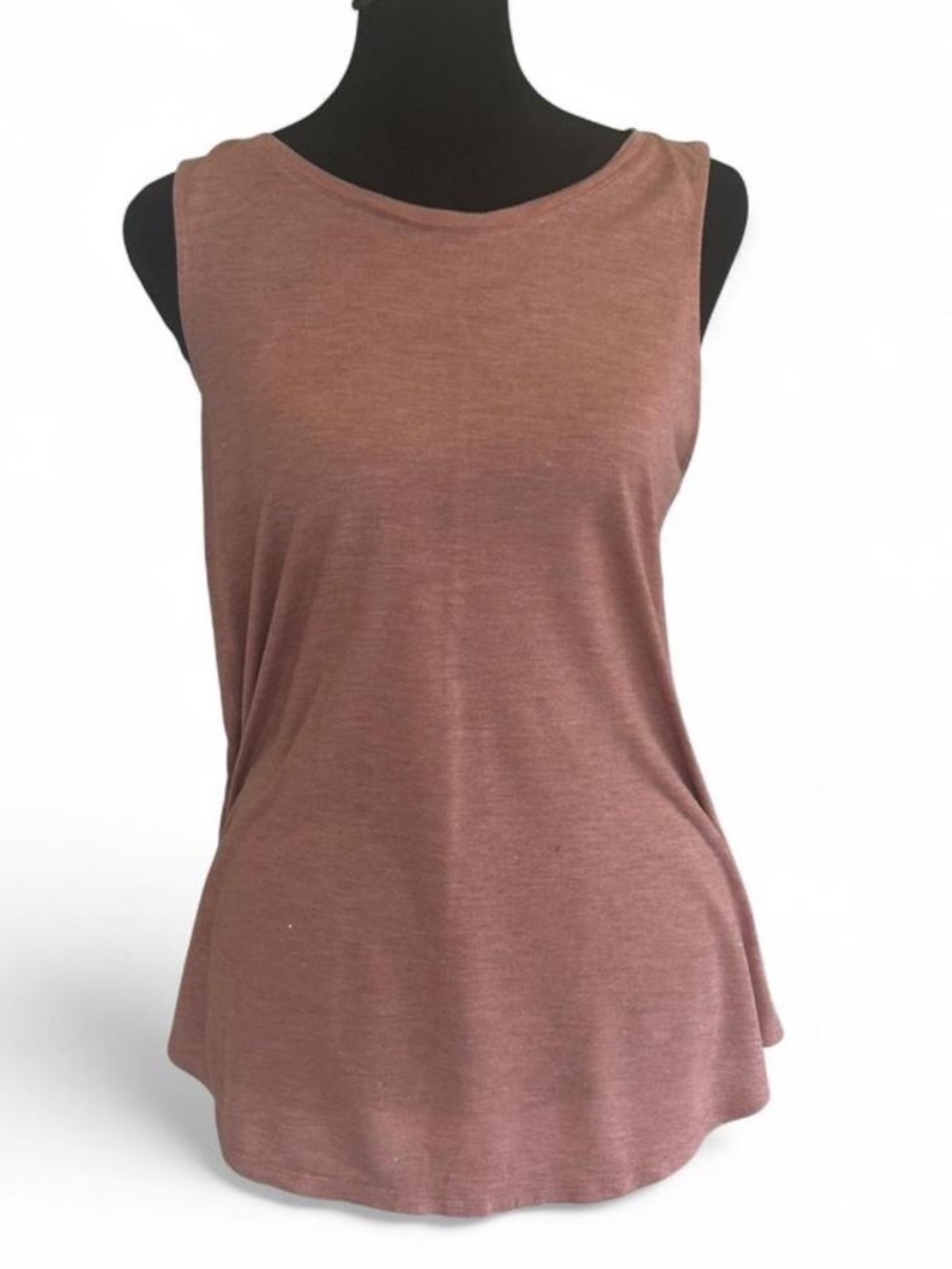 Old Navy Pink Knit Sleeveless Tank Top, Viscose Metallic, Size S